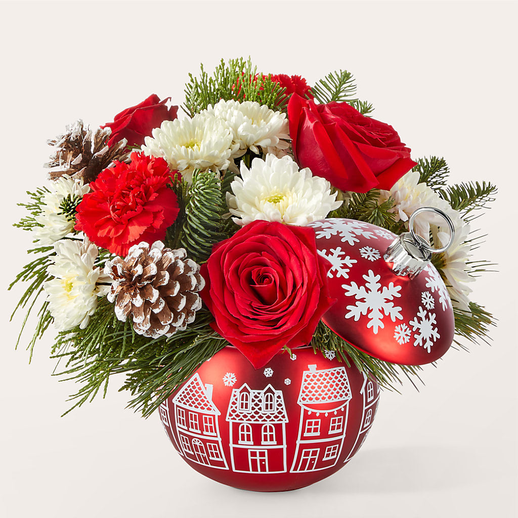 Christmas Village Ornament – The Flower Place, Bradenton FL