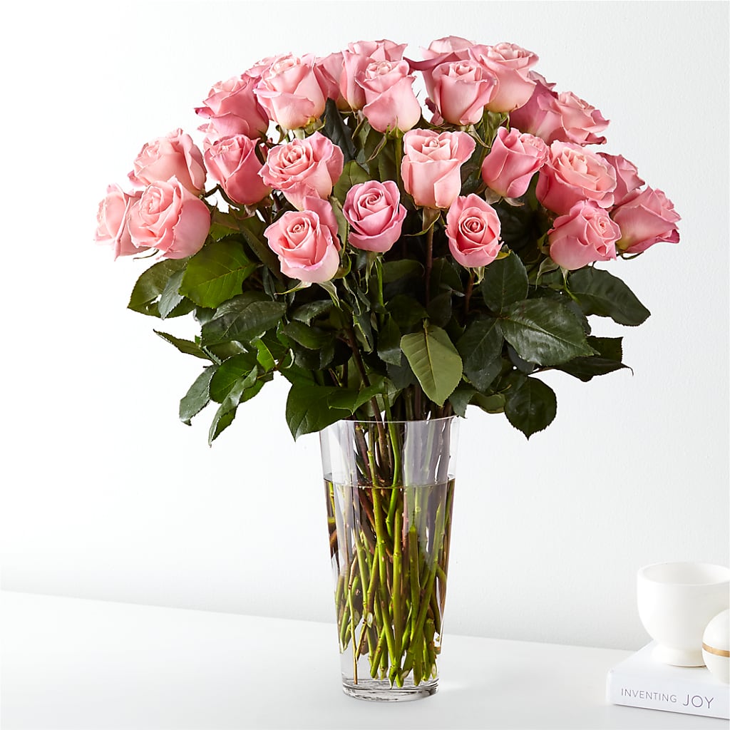 Long Stem Pink Rose Bouquet – The Flower Place, Bradenton FL