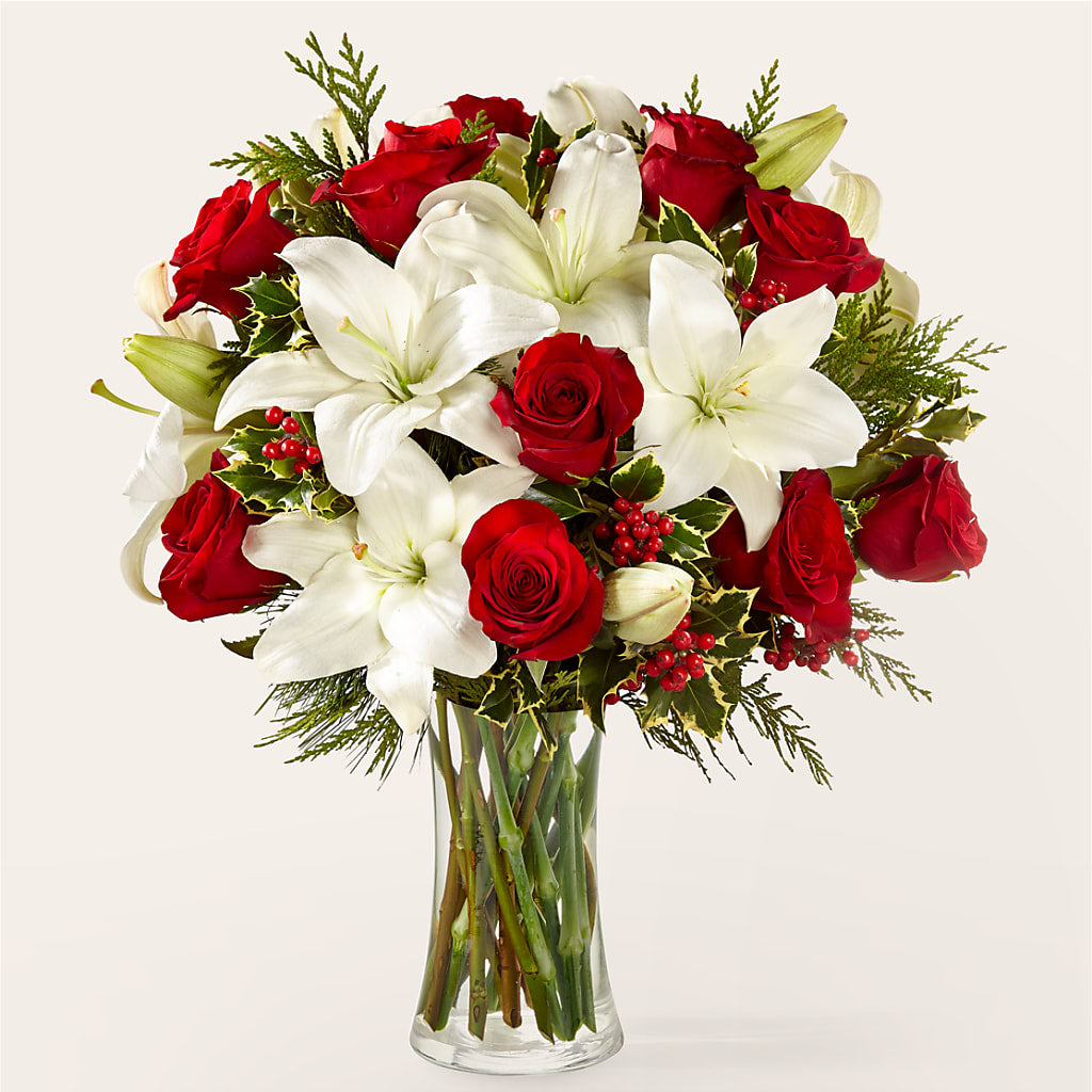 Sparkling Snowflakes Bouquet – The Flower Place, Bradenton FL