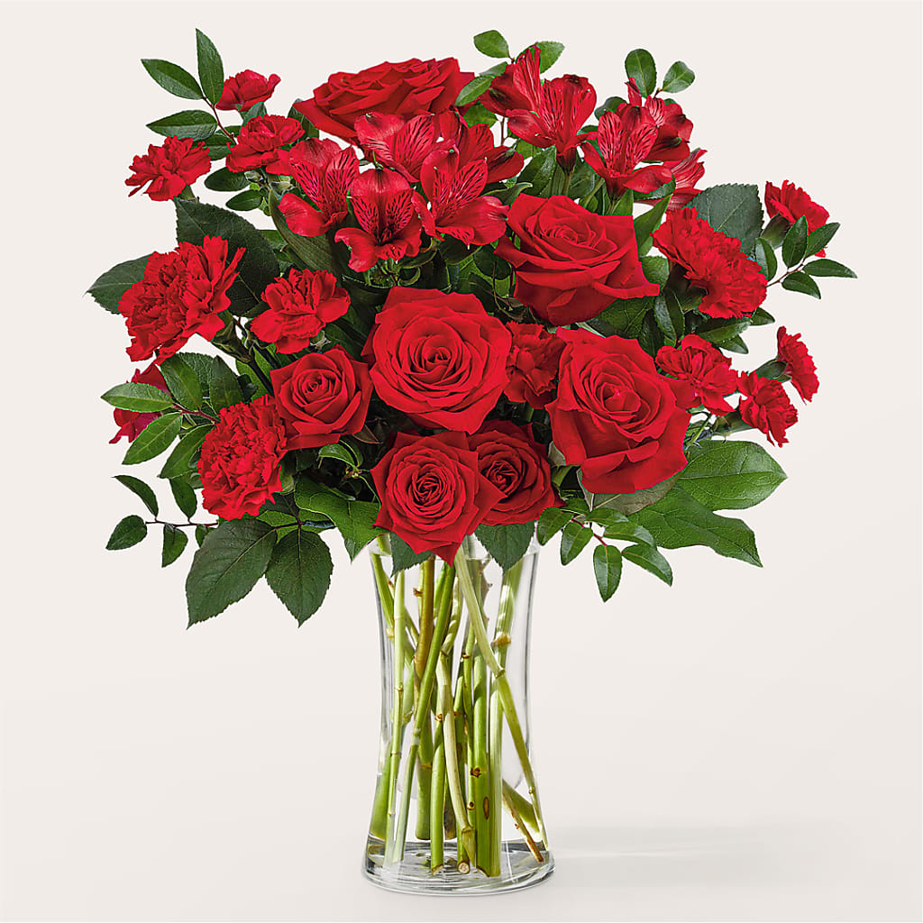 Brilliant Ruby Bouquet – The Flower Place, Bradenton FL