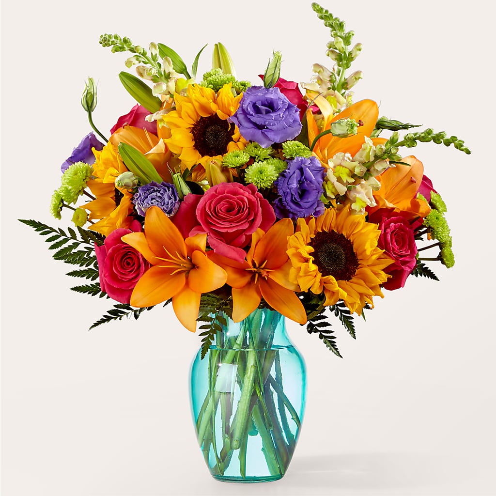 Double Rainbow Bouquet – The Flower Place, Bradenton FL