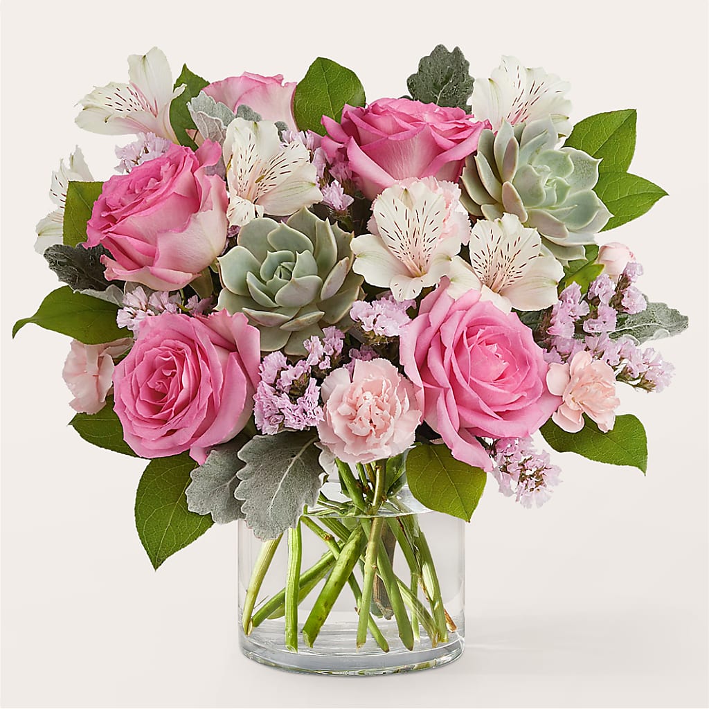 Dusty Rose Bouquet – The Flower Place, Bradenton FL