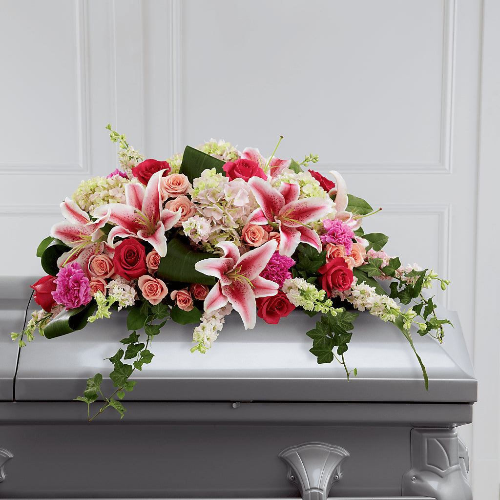 Splendid Grace Casket Spray – The Flower Place, Bradenton FL