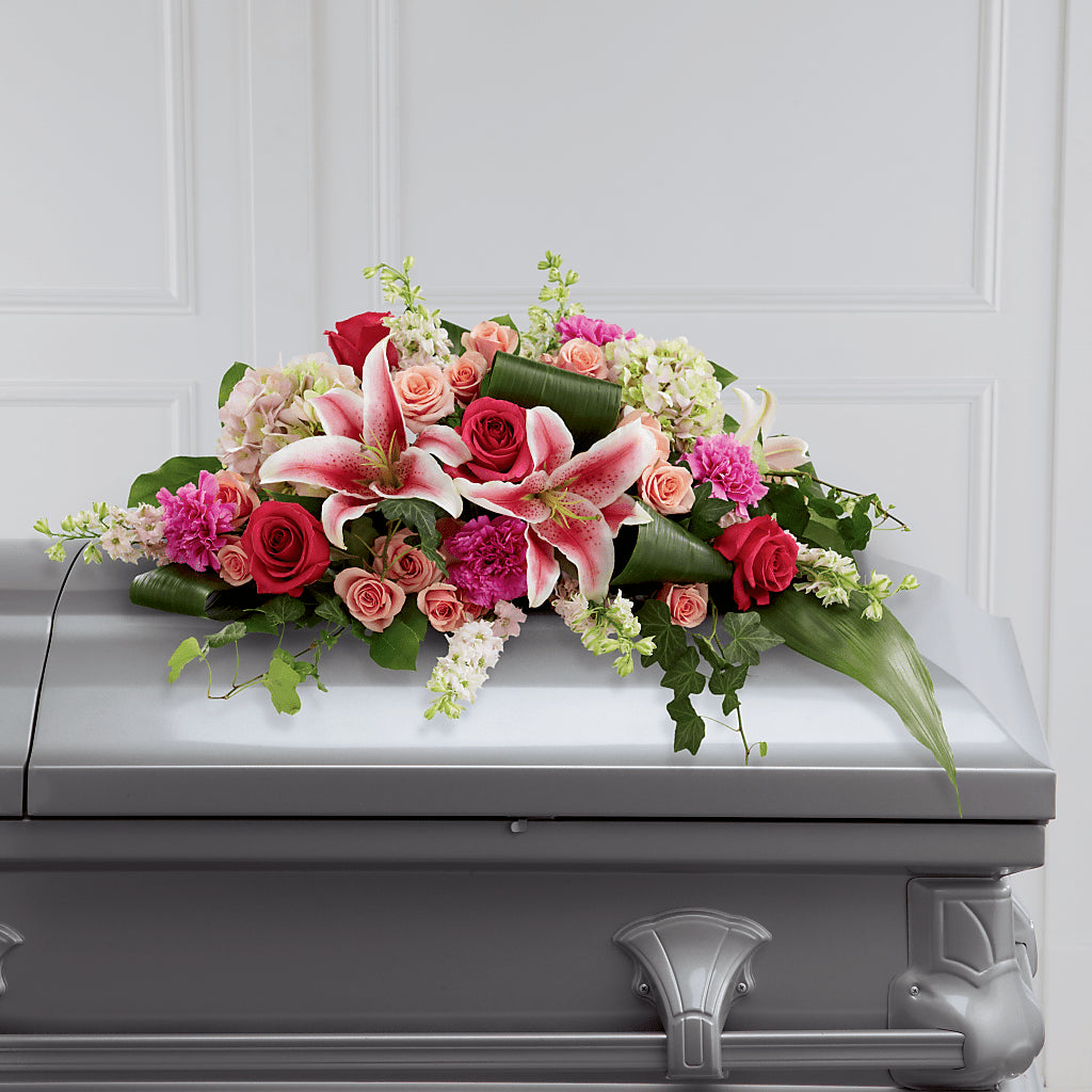 Splendid Grace Casket Spray – THE FLOWER PLACE, Bradenton FL