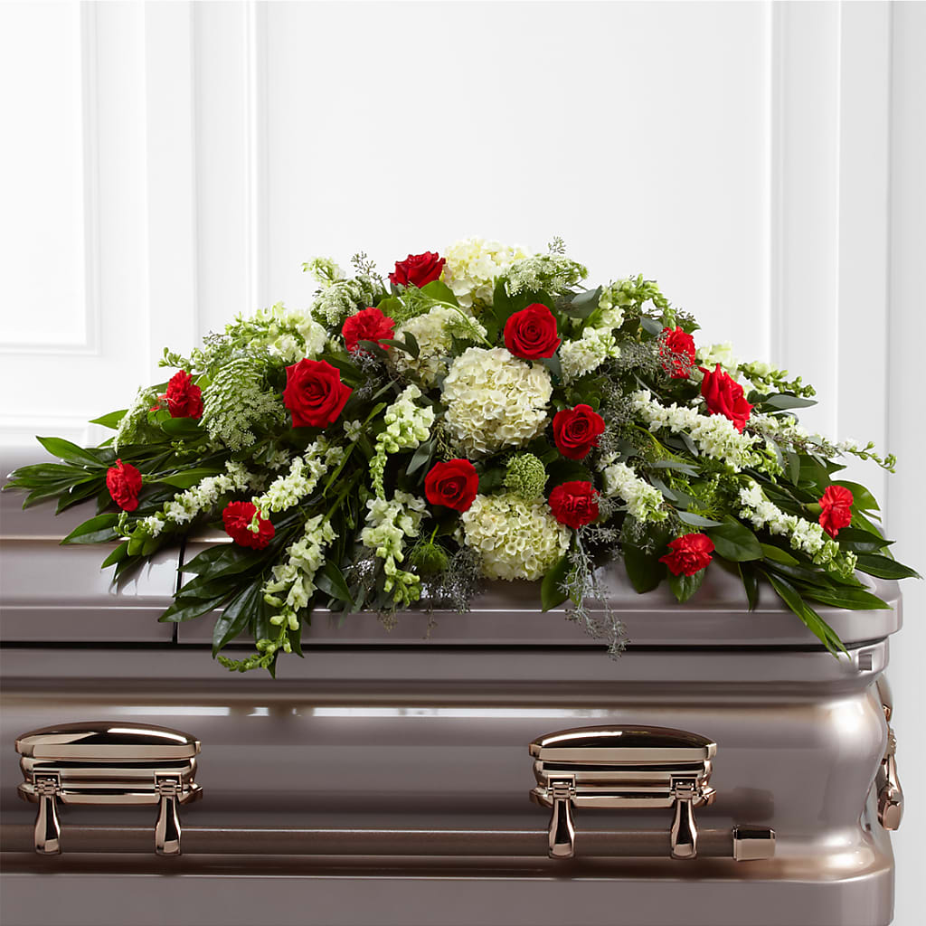 Sincerity Casket Spray – THE FLOWER PLACE, Bradenton FL