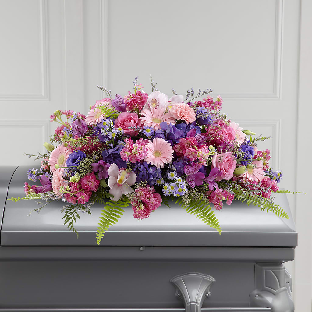 Glorious Garden Casket Spray – The Flower Place, Bradenton FL