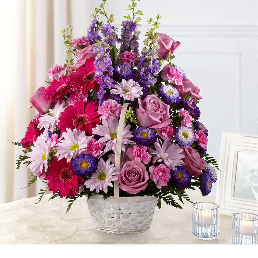 Pastel Peace Basket – The Flower Place, Bradenton FL
