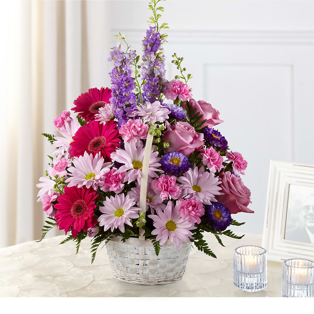 Pastel Peace Basket – THE FLOWER PLACE, Bradenton FL