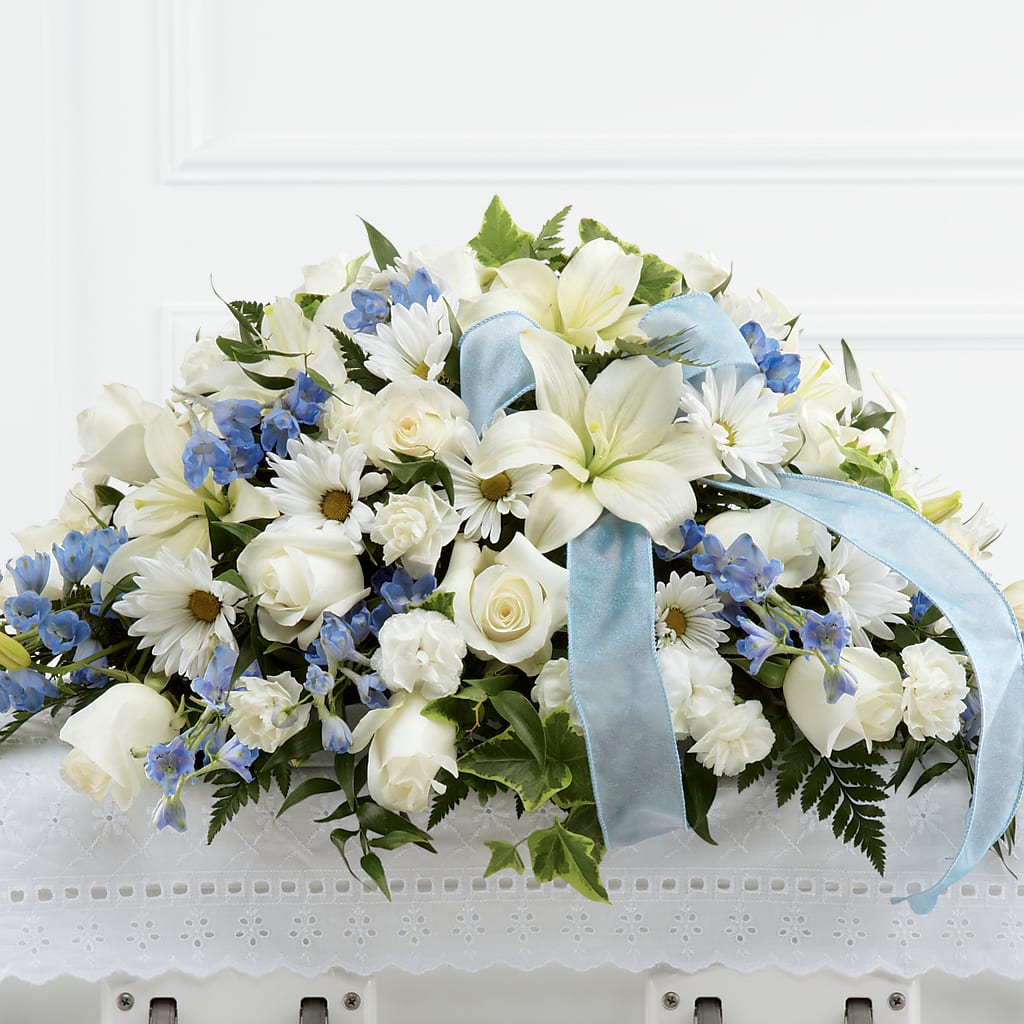 Tender Treasure Casket Spray – The Flower Place, Bradenton FL