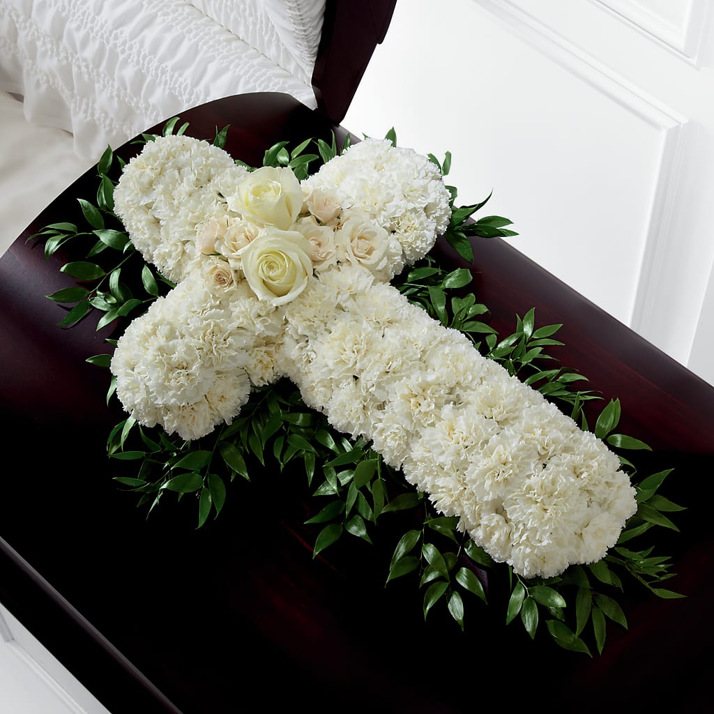 Peaceful Memories Casket Spray (Standard) – The Flower Place, Bradenton FL