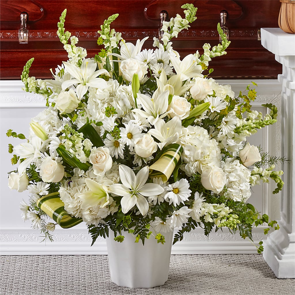 Thoughts of Tranquility Floor Basket – The Flower Place, Bradenton FL