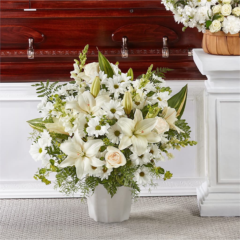 Thoughts of Tranquility Floor Basket – THE FLOWER PLACE, Bradenton FL