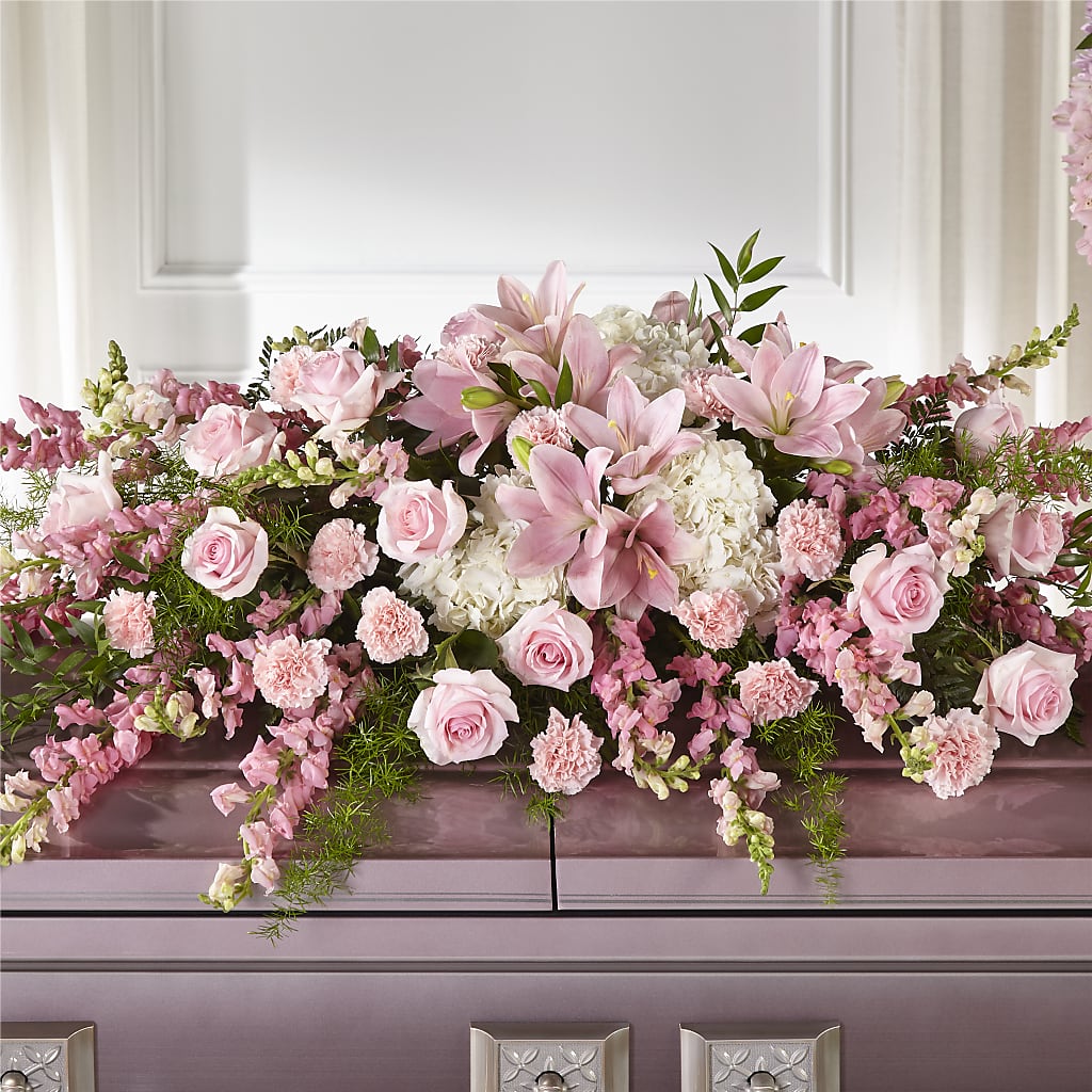 Life & Remembrance Casket Spray – THE FLOWER PLACE, Bradenton FL