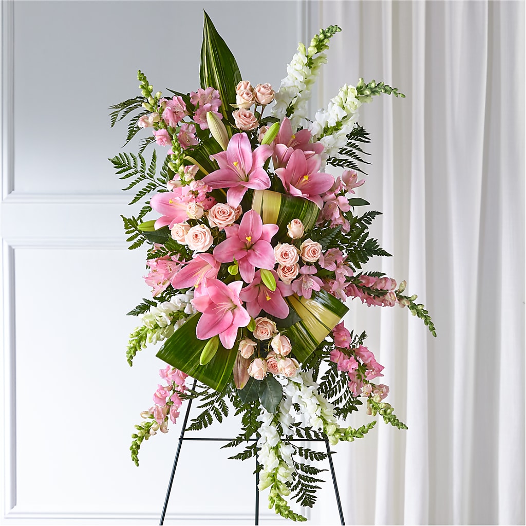 Elegant Embrace Standing Spray – THE FLOWER PLACE, Bradenton FL