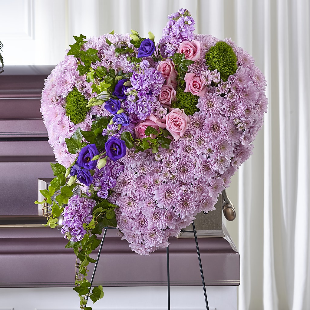 Treasured Love Standing Heart – The Flower Place, Bradenton FL