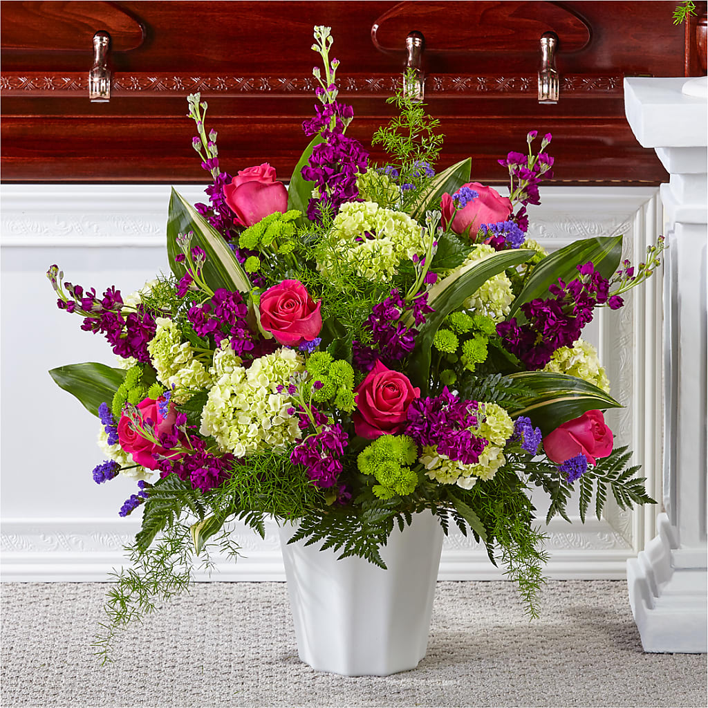 Beautiful Horizons Floor Basket – The Flower Place, Bradenton FL