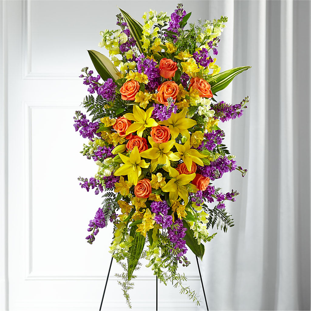 Thoughtful Prayers Standing Spray – The Flower Place, Bradenton FL