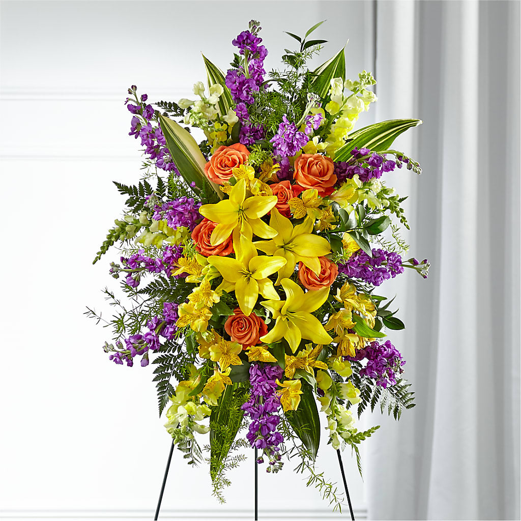 Thoughtful Prayers Standing Spray – THE FLOWER PLACE, Bradenton FL