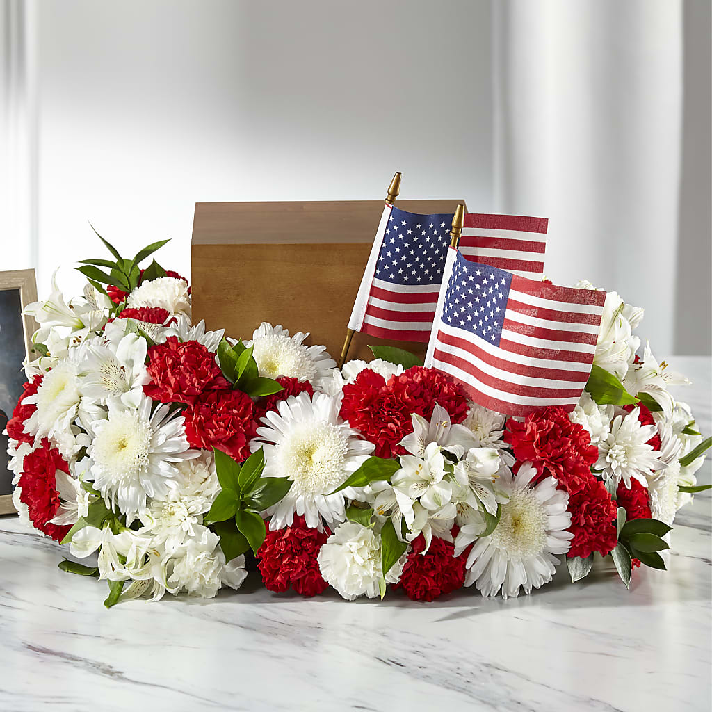Spirit of Patriotism Cremation Adornment – The Flower Place, Bradenton FL