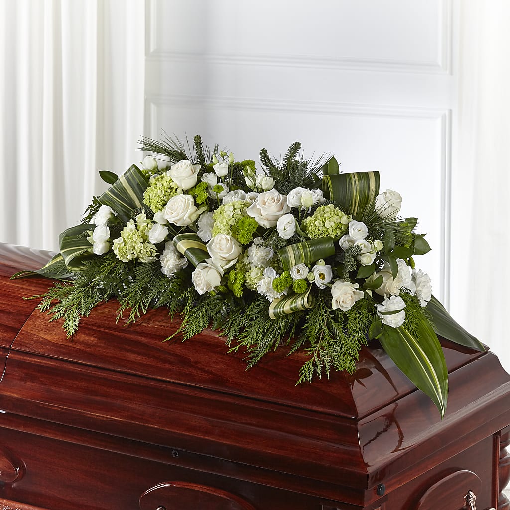 Hopeful Gesture Casket Spray – The Flower Place, Bradenton FL