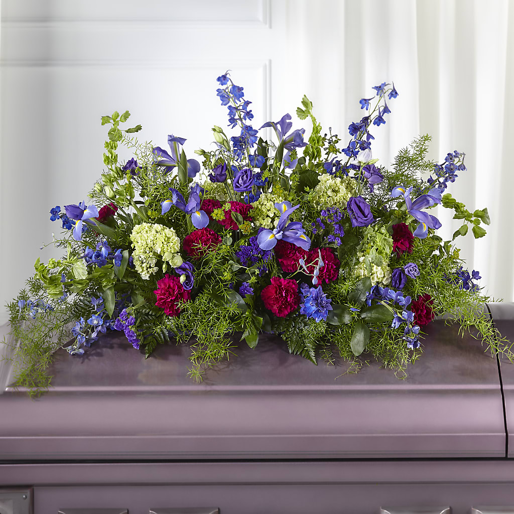 Always Treasured Casket Spray – The Flower Place, Bradenton FL