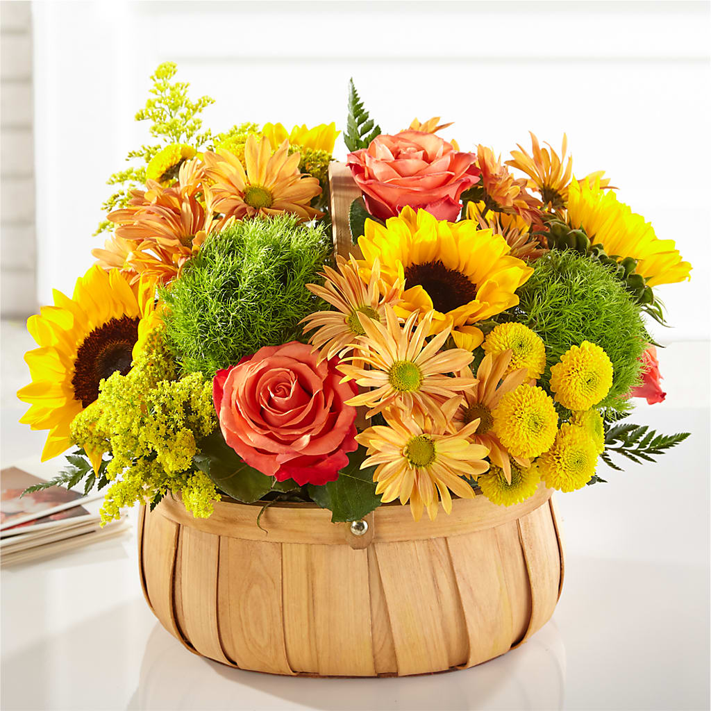 Harvest Sunflower Basket – THE FLOWER PLACE, Bradenton FL