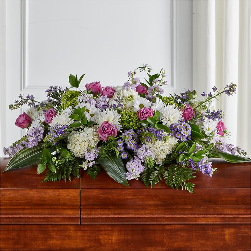 Meadows of Serenity Casket Spray – The Flower Place, Bradenton FL