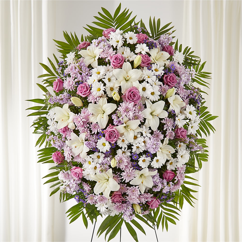 Surrounded by Love Standing Spray – The Flower Place, Bradenton FL