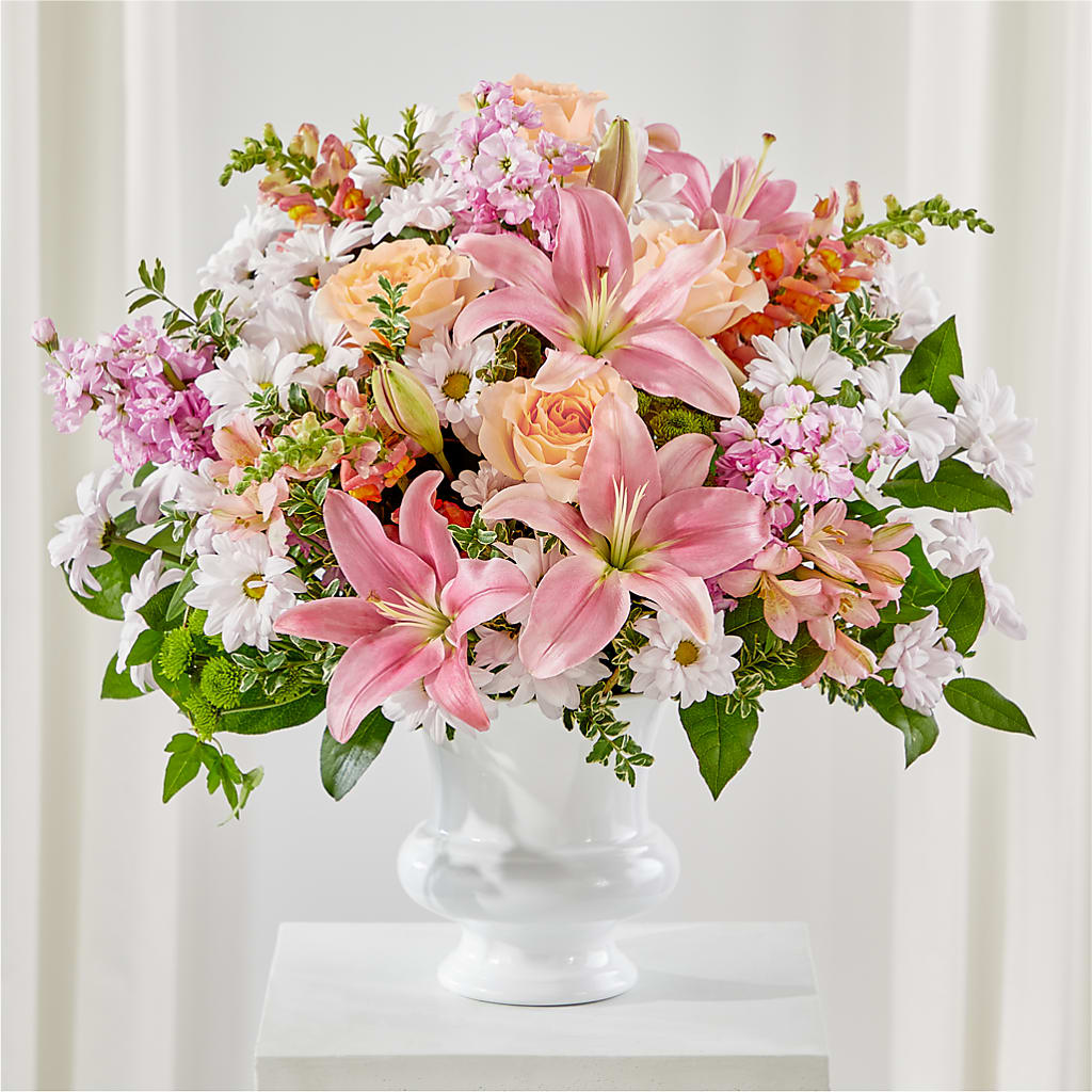 Heartfelt Gesture Urn Arrangement – THE FLOWER PLACE, Bradenton FL