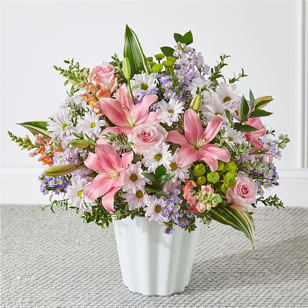 Abundant Compassion Floor Basket – THE FLOWER PLACE, Bradenton FL