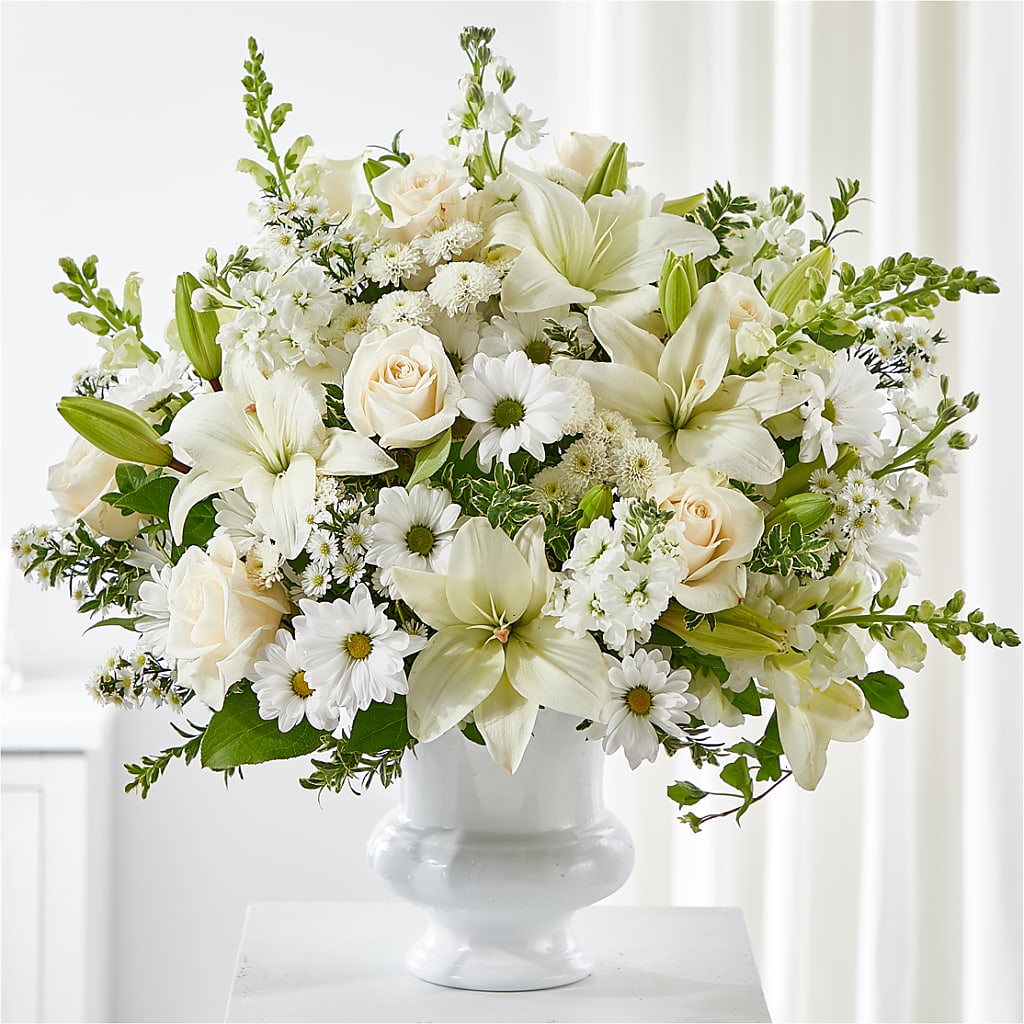 Uplifting Urn Arrangement – The Flower Place, Bradenton FL