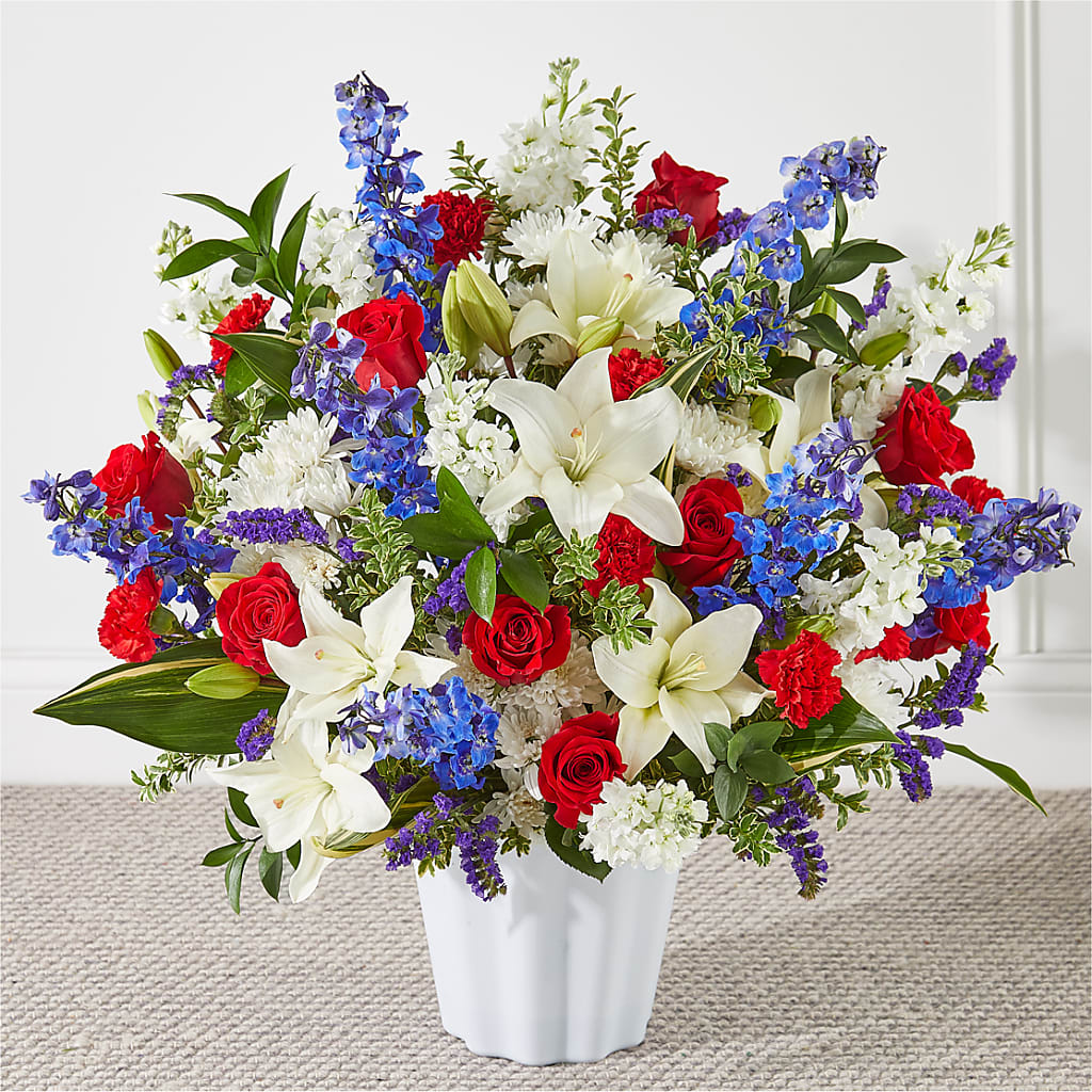 Consoled Floor Basket – The Flower Place, Bradenton FL