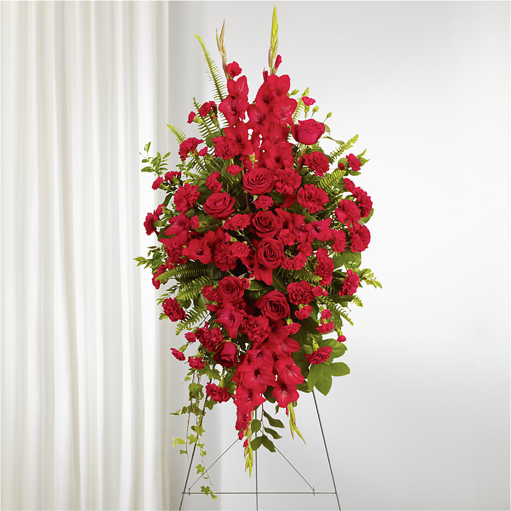 From the Heart Standing Spray – The Flower Place, Bradenton FL