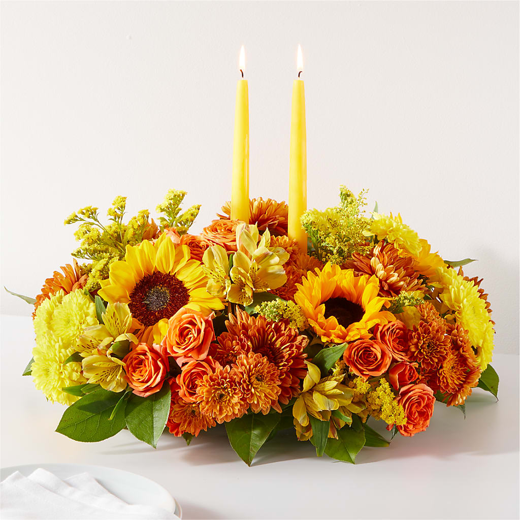Autumn Harmony Centerpiece – The Flower Place, Bradenton FL