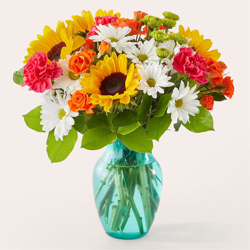 Sun-drenched Blooms Bouquet – The Flower Place, Bradenton FL