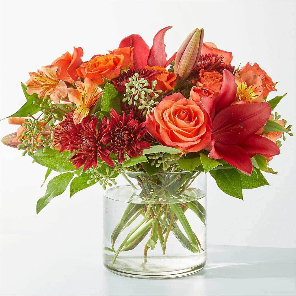Crimson Leaves Bouquet – The Flower Place, Bradenton FL