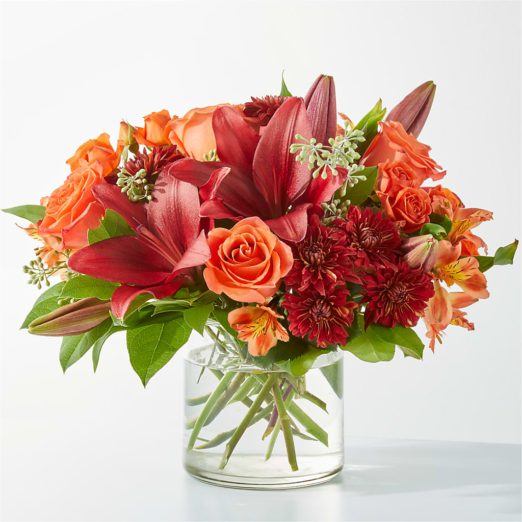 Crimson Leaves Bouquet – The Flower Place, Bradenton FL
