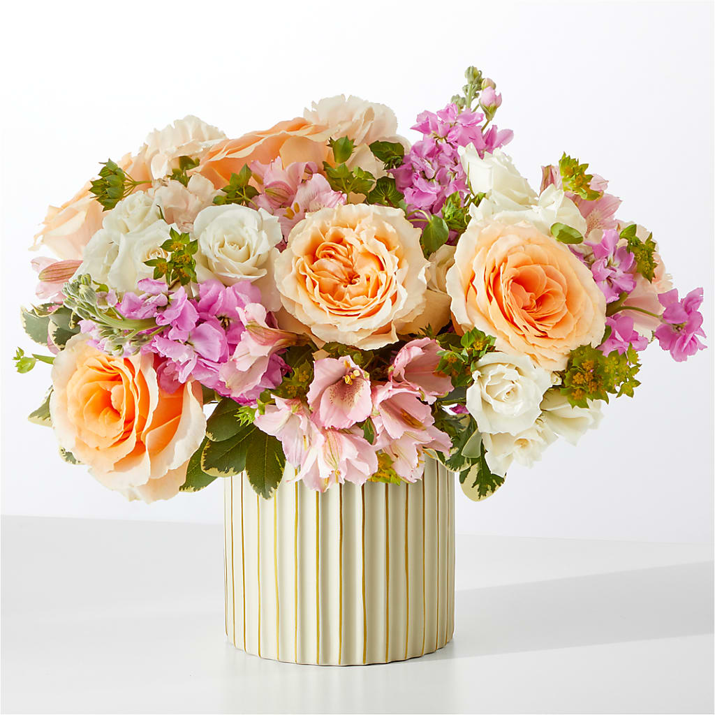 Paradise Bouquet with Ivory Vase – The Flower Place, Bradenton FL