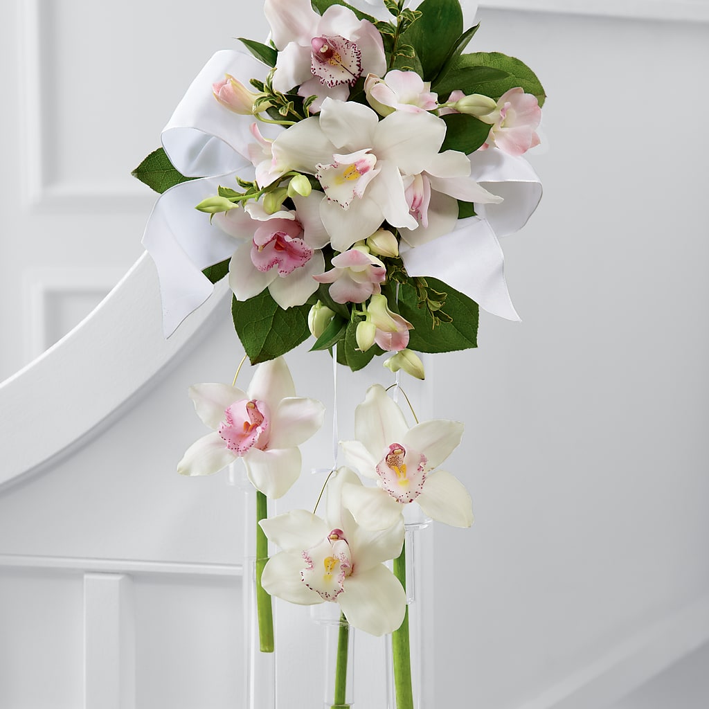 Perfect Entrance Pew Arrangement – The Flower Place, Bradenton FL