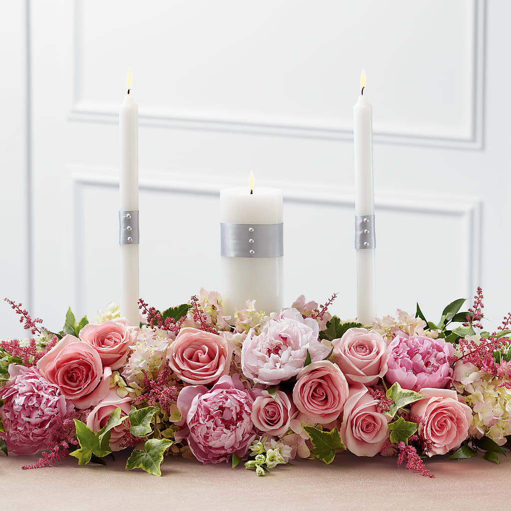 Worldwide Romance Unity Candle Arrangement – The Flower Place, Bradenton FL