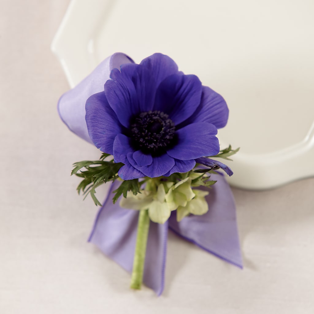 Purple Passion Boutonniere – The Flower Place, Bradenton FL