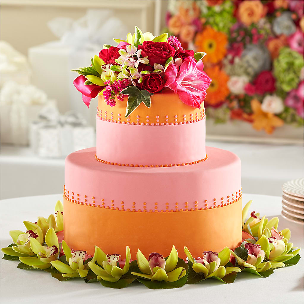 Sweet Citrus Cake Decor – The Flower Place, Bradenton FL