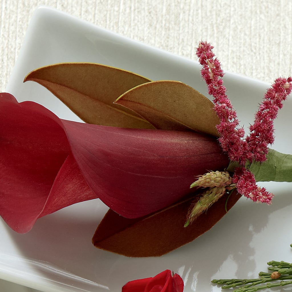 Red Calla Boutonniere – The Flower Place, Bradenton FL