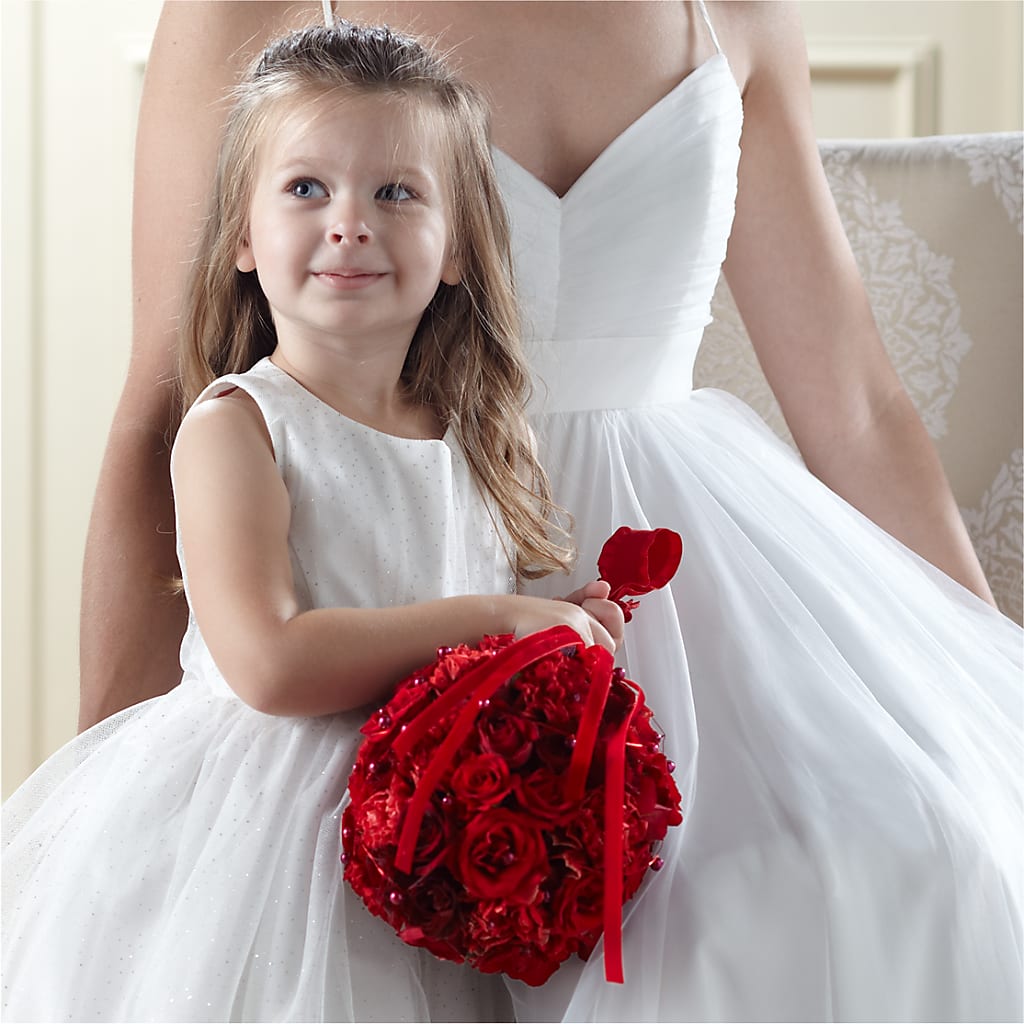 Pure at Heart Flower Girl Arrangement – The Flower Place, Bradenton FL