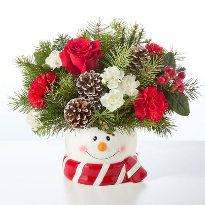 Jolly Snowman Bouquet –  King Wholesale Flowers Co, Bradenton FL