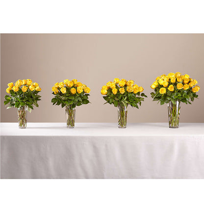 Long Stem Yellow Rose Bouquet –  King Wholesale Flowers Co, Bradenton FL
