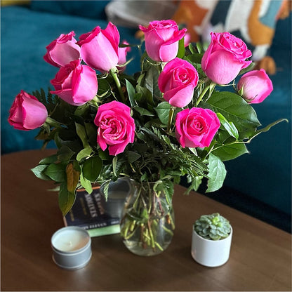 Long Stem Pink Rose Bouquet –  King Wholesale Flowers Co, Bradenton FL