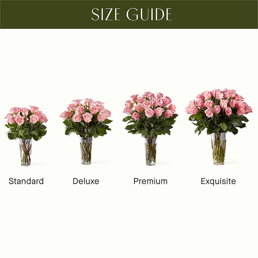 Long Stem Pink Rose Bouquet –  King Wholesale Flowers Co, Bradenton FL