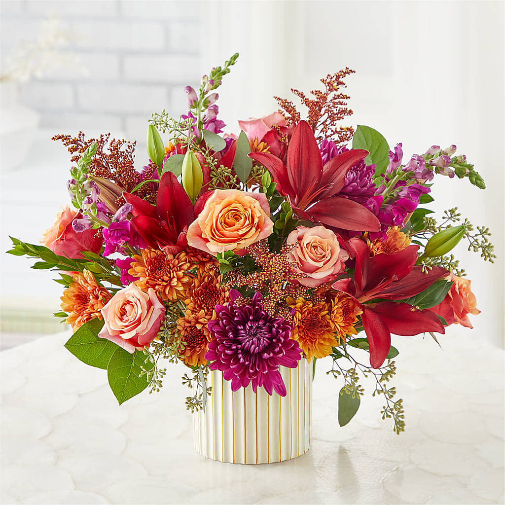 Burgundy Landscape Bouquet –  The Flower Place, Bradenton FL