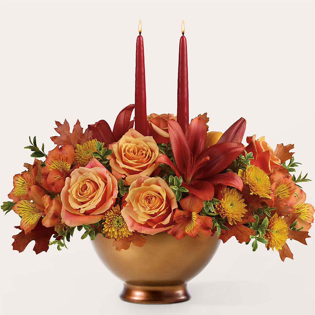 Harvest Table Centerpiece –  The Flower Place, Bradenton FL